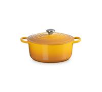 Le Creuset Cocotte rotonda Evolution in ghisa vetrificata con Coperchio, ⌀ 28 cm, Nectar, 21177286724430