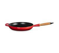 Le Creuset Padella Evolution con manico in legno in ghisa vetrificata, diameter 28 cm, Ciliegia, 20258280600422
