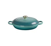 Le Creuset Evolution, tegame basso rotondo 28 cm in ghisa vetrificata - blu riviera Evolution, tegame basso rotondo 28 cm in ghisa vetrificata - blu riviera