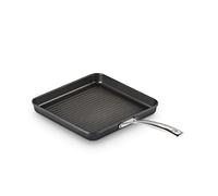 Le Creuset Grill quadrato con manico in alluminio antiaderente, diameter 28 cm, Nero, 52102280010201