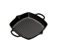 Le Creuset Grill quadrato profondo Evolution in ghisa vetrificata, 30 cm, Nero Matt, 20200300000422