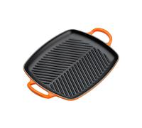Le Creuest Grill rettangolare Evolution in ghisa vetrificata, 30 cm, Arancio, 20201300900422