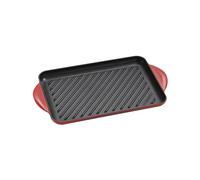 Le Creuset Tradition -Grill Bistecchiera Rettangolare - Ghisa cm32x22 - Ciliegia