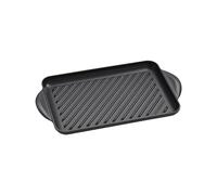 LE CREUSET Grill rettangolare Tradition in ghisa vetrificata, 32 cm, Nero Matt, 20202320000460
