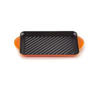 Le Creuset Grill rettangolare Tradition in ghisa vetrificata, 32 cm, Arancione, 20202320900460