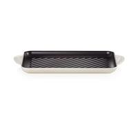 LE CREUSET Griglia Rettangolare in Ghisa 32x22 cm Meringa Bianco