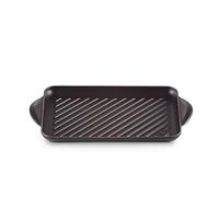 Le Creuset Grill rettangolare Tradition in ghisa vetrificata, 32 cm, Nero Matt, 20202320000460