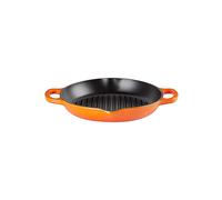 Le Creuset Grill rotondo profondo Evolution in ghisa vetrificata, 25 cm, Arancio, 20208250900422