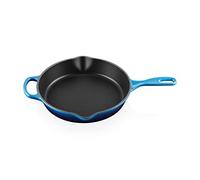 Le Creuset Grill rotondo profondo Evolution in ghisa vetrificata, 25 cm, Azure, 20187262200422