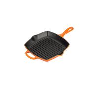 LE CREUSET Grillpfanne quadratisch 26x26cm Signature (Ofenrot) arancione
