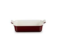 Le Creuset Heritage 71102329490001 - Piatto rettangolare in gres, 32 cm, 2,31 kg, colore: granato