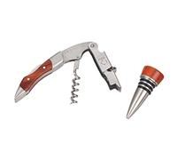 Le Creuset Levatappi Amico del Sommelier WT-110 con tappo in legno GS-190, Plastica, Legno, 59814012209561