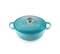 Le Creuset Marmitta Evolution in ghisa vetrificata con Coperchio, diameter 26 cm, Volume 4.1 L, Blu Caribe, 21114261700430