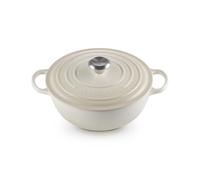 Le Creuset Marmitta Evolution in ghisa vetrificata con Coperchio, diameter 26 cm, Volume 4.1 L, Meringue, 21114267160430