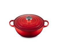 Le Creuset Marmitta Evolution in ghisa vetrificata con Coperchio, diameter 26 cm, Volume 4.1 L, Rosso Ciliegia, 21114260600430