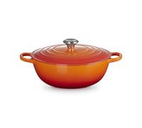 Le Creuset Marmitta Evolution in ghisa vetrificata con Coperchio, diameter 32 cm, Volume 7 L, Arancione, 21114320900430