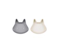 Le Creuset Mini Cat Plate Set di 2 Piatti in Gres Microonde Lavabile in...