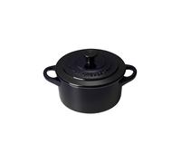 Le Creuset Mini cocotte rotonda in gres vetrificato, 250 ml, diameter 10 cm, Nero Lucidio, 71901101400000