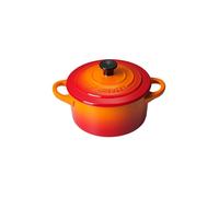 Le Creuset Mini cocotte rotonda in gres vetrificato, 250 ml, diameter 10 cm, Arancione, 71901100900100