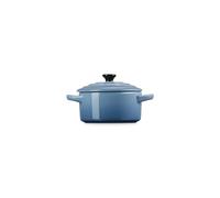 Le Creuset Mini cocotte rotonda in gres vetrificato, 250 ml, ⌀ 10 cm, Chambray, 71901104340100
