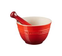 Le Creuset Mortaio con pestello in gres vetrificato, diameter 11.5 cm, Ciliegia, 81209300600003