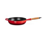 Le Creuset Padella alta con manico in legno in ghisa vetrificata Ø 28 cm- ciliegia Padella alta con manico in legno in ghisa vetrificata Ø 28 cm- ciliegia