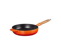 Le Creuset Padella Evolution con manico in legno in ghisa vetrificata, diameter 28 cm, Arancio, 20259280900422