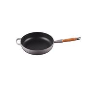 Le Creuset Padella Alta Ghisa Evolution con Manico In Legno 28 Cm Flint