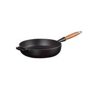 Le Creuset Padella Alta Ghisa Evolution con Manico In Legno 28 Cm Nero