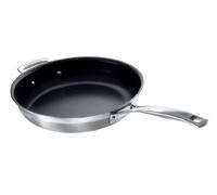 LE CREUSET Padella bassa con manico e maniglia in acciaio inox, int. antiaderente, diameter 28 cm, Compatibile con Tutte le Fonti di Calore, Induzione Inclusa, 96200328001000