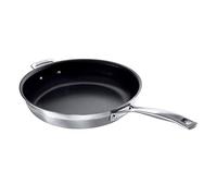 Le Creuset Padella bassa con manico e maniglia in acciaio inox, int. antiaderente, diameter 30 cm, Compatibile con Tutte le Fonti di Calore, Induzione Inclusa, 96100330000000