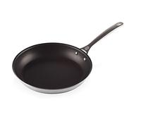 Le Creuset Padella bassa in acciaio inox, interno antiaderente, diameter 30 cm, Ghisa, Nero, 96600230001700