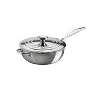 Le Creuset Padella Dello Chef con Coperchio Interno Antiaderente Acciaio 24 Cm