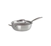 Le Creuset Padella dello chef con manico e maniglia in acciaio inox interno antiaderente, diameter 24 cm, Compatibile con Tutte le Fonti di Calore (Induzione Inclusa), 96201424001000