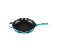 LE CREUSET Padella doppio becco Evolution in ghisa vetrificata, Rotonda, diameter 23 cm, Blu Caribe, 20182231700422