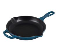 LE CREUSET Padella doppio becco Evolution in ghisa vetrificata, Rotonda, diameter 23 cm, Deep Teal, 20182236420422