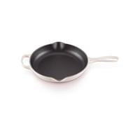 Le Creuset Padella doppio becco Evolution in ghisa vetrificata, Rotonda, diameter 23 cm, Shell Pink, 20182237770422