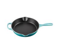 Le Creuset Padella doppio becco profonda Evolution in ghisa vetrificata, Cast Iron, 26 cm, Blu Caribe, 20187261700422