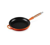 Le Creuset Padella Evolution con manico in legno in ghisa vetrificata, diameter 24 cm, Arancio, 20258240900422
