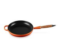 Le Creuset Padella Evolution con manico in legno in ghisa vetrificata, diameter 26 cm, Arancio, 20258260900422