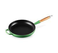 LE CREUSET Padella Evolution con manico in legno in ghisa vetrificata, diameter 28 cm, Bamboo, 20258284080422