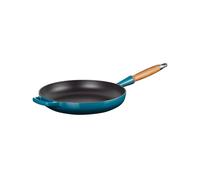 Le Creuset Padella Ghisa Evolution con Manico In Legno 28 Cm Deep Teal