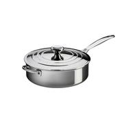 Le Creuset Padella sauté Evolution in Acciaio inox con Coperchio, Ø 24 cm, Struttura a 3 strati