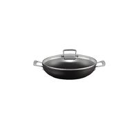 LE CREUSET Padella professionale antiaderente in alluminio con coperchio in vetro 28 cm/3,2 l Nero nero