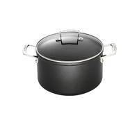Le Creuset Pentola in Alluminio Antiaderente con Coperchio, Diameter 18 cm, Per per tutte le fonti di calore, induzione incluso, Nero, 51102180010502