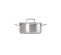 Le Creuset Pentola con coperchio in acciaio inox, 20 Cm, Volume 3.0 L, Argento, 31.5 x 22.6 x 9.1 Cm, 96200720001000