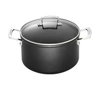 Le Creuset Pentola in Alluminio Antiaderente con Coperchio, diameter 24 cm, per per tutte le fonti di calore, induzione incluso, Nero, 51111240010502