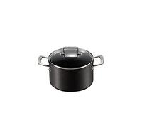 Le Creuset Pentola in Alluminio Antiaderente con Coperchio Verto, Diameter 20 cm, per per tutte le fonti di calore, induzione inclusouso, Nero, 51102200010502