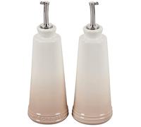 LE CREUSET PG8042-10716 Set olio e aceto in gres porcellanato, 10 once ciascuno, meringa