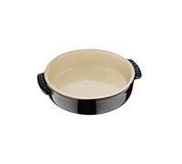 Le Creuset Pirofila per aperitivo in gres vetrificato, Rotonda, 450 ml, diameter 14 cm, Nero Lucido, 72102141400001